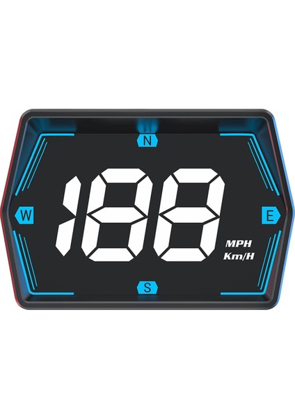 Güvenlik Uyarısı Uydu Hız Ölçümü Gps Araç Montajlı Hud Kafa Yüksek Ekran (Yurt Dışından)