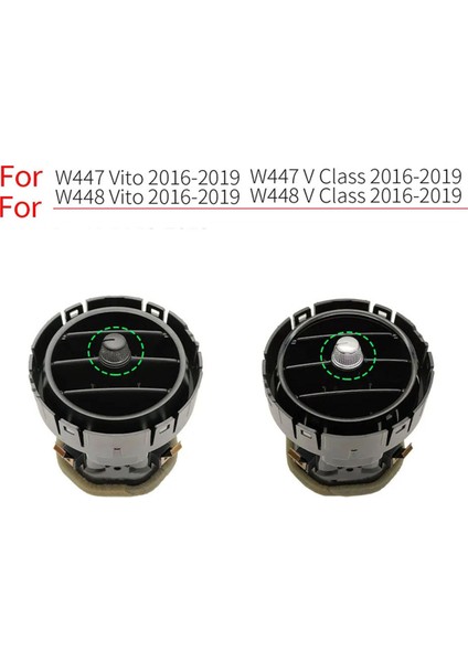 1pcs Ac Havalandırma Grille Klima Mercedes Benz W447 W448 Vito V Sınıf V260 2016-2019 4478301401 Siyah (Yurt Dışından) modelleri