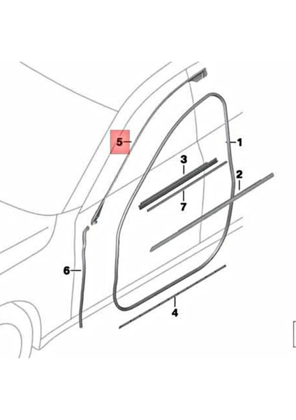 2pcs Ön L+R Kapı Kauçuk Contası Bmw F01 F02 740I 750I 740LI 51337178007 51337178008 (Yurt Dışından) fiyatları