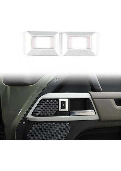 Araba Kapısı Kilit Düğmesi Çerçeve Land Rover Defender Için Döşeme 90 2020-2024 Alüminyum Kapı Kilit Anahtarı Koruyucu Kapak, 2pcs (Yurt Dışından) indirimleri