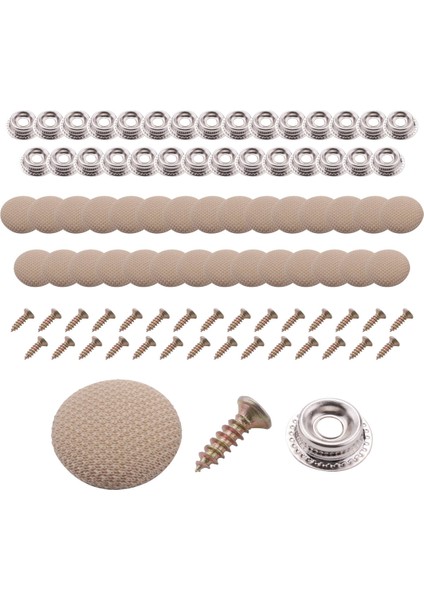 30PCS Araba Tavan Bezi Sabitleme Vidalı Araba Çatı Sabit Toka Snap Perçinler Tutucu Otomotiv Tavan Döşemesi Onarım Düğmesi Bej (Yurt Dışından) fiyatları