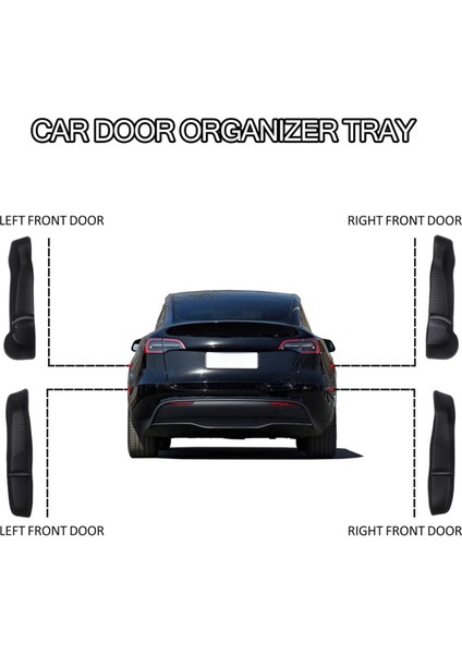 Tesla Model Y 2020-2024 Aksesuarları Için Araba Kapısı Tepsisi Yan Depolama Kutusu Organizatörü (Yurt Dışından) modelleri
