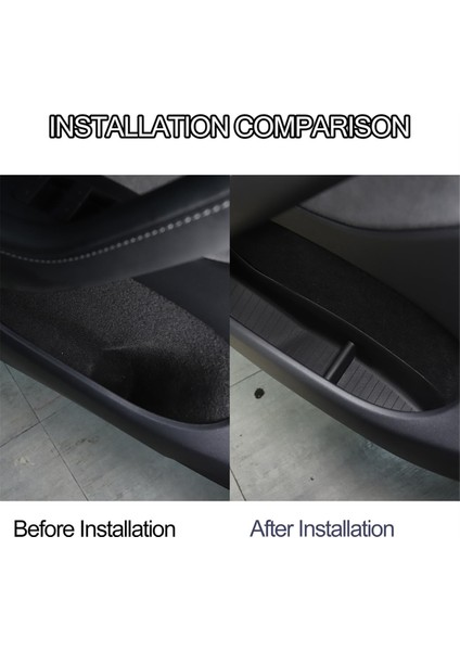 Tesla Model Y 2020-2024 Aksesuarları Için Araba Kapısı Tepsisi Yan Depolama Kutusu Organizatörü (Yurt Dışından) fırsatları