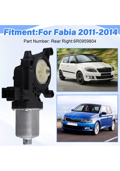 Skoda Fabia Için 2011-2014 Araba Penceresi Asansör Motor Penceresi Cam Kaldırıcı Motor 6R0959804 Arka Sağ (Yurt Dışından) indirimleri