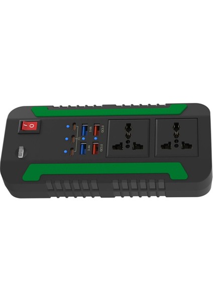 300W 12V24V 110V220V Araç Inverter Dönüştürücü Güç Invertör Adaptörü Tip-C USB Qc3.0 Şarj Cihazı Hızlı Şarj (Yurt Dışından) modelleri