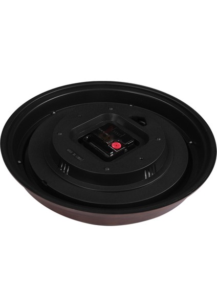 12 Inç Duvar Saati, Termometre ve Higrometre Ekranlı Retro Su Geçirmez Saat, Iç Mekan/dış Mekan Için Gürültüsüz Saat (Yurt Dışından) fırsatları