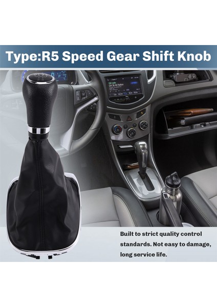 Chevrolet Trax Standar 2011-2020 Dişli Vardiya Kolu Için Toz Kapağı ile R5 Hızlı Dişli Vites Knob Kol Yürilanı (Yurt Dışından) fırsatları