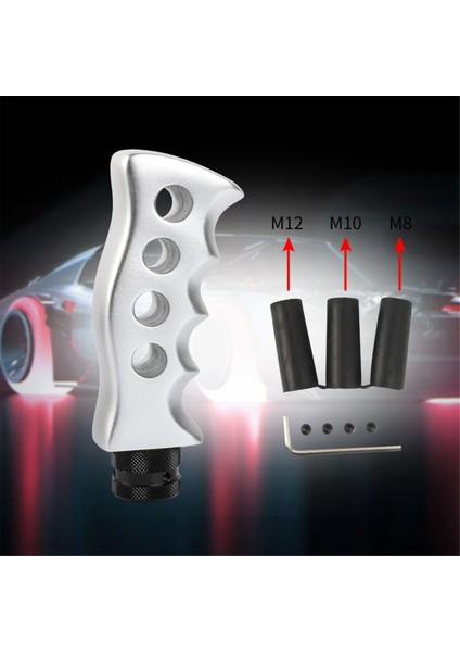 Araba Manuel Dişli Vardiya Uç Kiti, Bıçak Kavrama Tutucu Vardiya Düğmesi, Evrensel Otomatik Vardiya Düğmesi Aksesuarları, Gümüş (Yurt Dışından) fırsatları