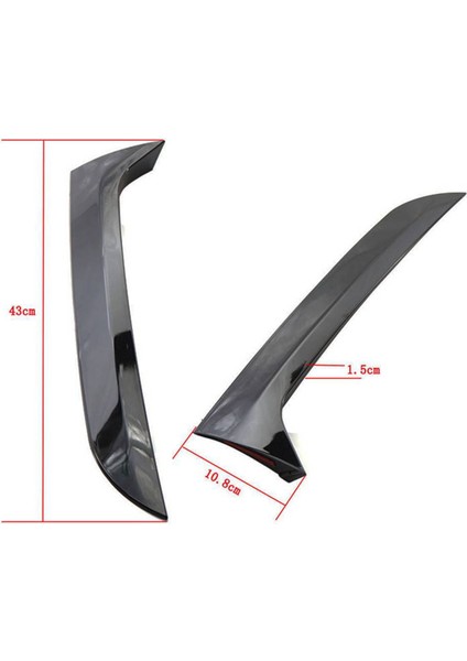 Arka Pencere Yan Spoiler Yan Kanat Trim Kapağı Vw Tiguan Mk1 2007-2016 Kuyruk Rotor Deflektörü (Yurt Dışından) fırsatları