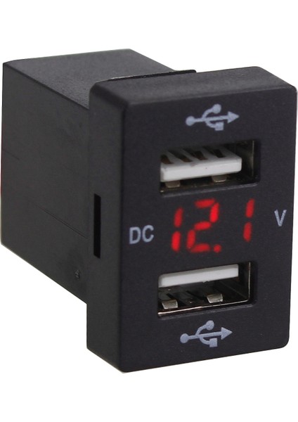 Toyota Için Sigorta ile 12V Araç Şarj Cihazı 5V 4.2A Telefon LED Ekran Metre Voltmetre (Kırmızı) Için Araba Şarj Soketi Şarj Cihazı (Yurt Dışından) indirimleri