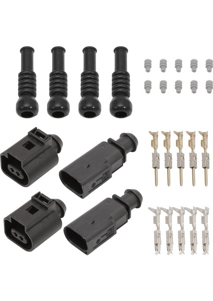 Erkek Dişi Konektör Sensörü Fiş Adaptör Fiş Klip Kiti 1J0973702 1J0973802 6N0906102 Vw Audi Skoda Için (Yurt Dışından) indirimleri