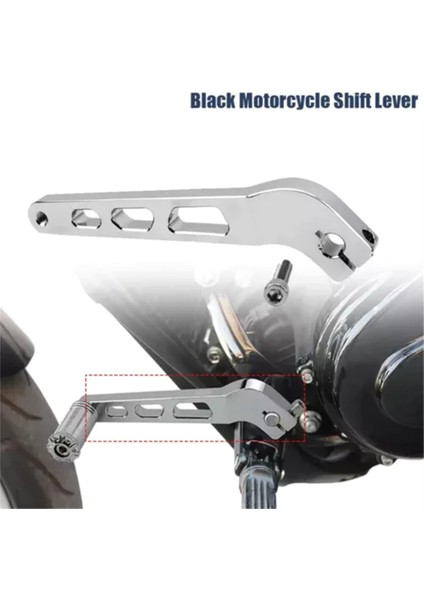 Harley 91-17 Için Chrome Vardiya Kolu Değiştirici Dyna Wide Super Glide Street Fat Bob (Yurt Dışından) indirimleri
