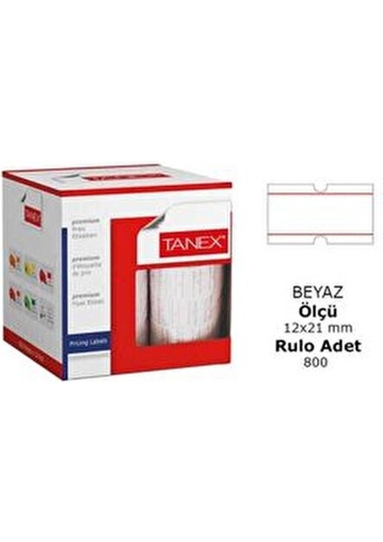 Çizgili Beyaz Etiket 800 Adet 12x21 mm Unisex Kullanıma Uygun modelleri