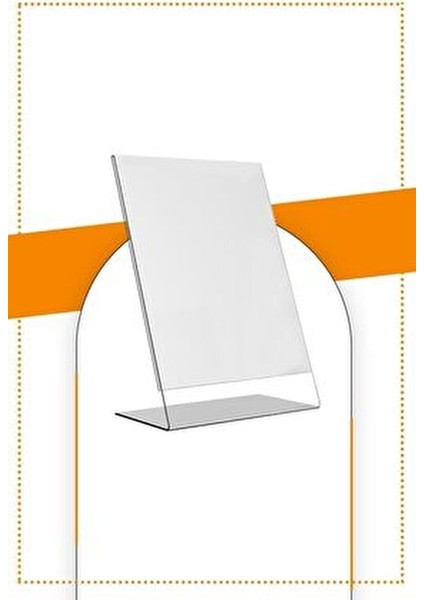 A4 L Tipi Dikey Masa Üstü Şeffaf Pleksi Föylük 2.8 mm Dayanıklı ve Estetik modelleri