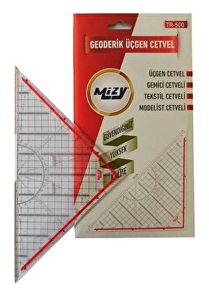 Geoderik Cetvel 32 cm Dayanıklı ve Aşınmaya Karşı Koruma Sağlayan Tasarım