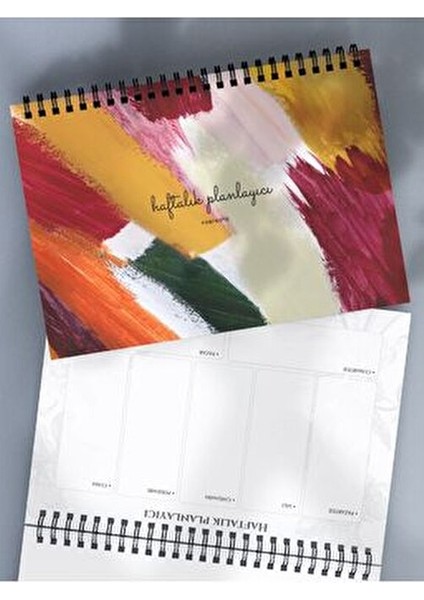 Planlama Seti 3'lü Renkli Günlük ve Haftalık Planlayıcı A5 A6 Boyutlarında