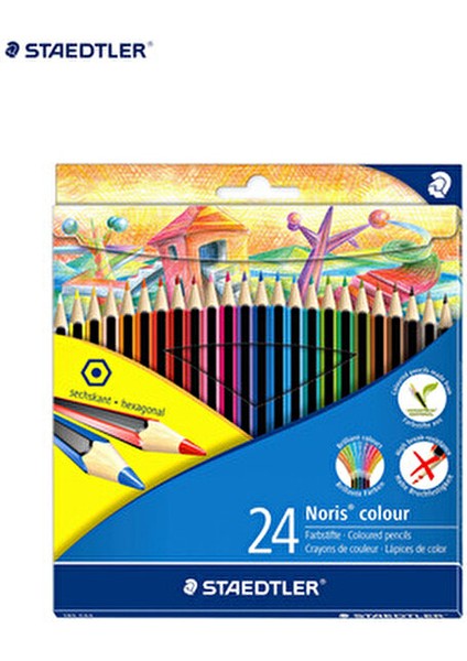 Noris Color Kuru Boya 24 Renk Ergonomik Tasarım Kırılmaya Dayanıklı 185 C24 fiyatları
