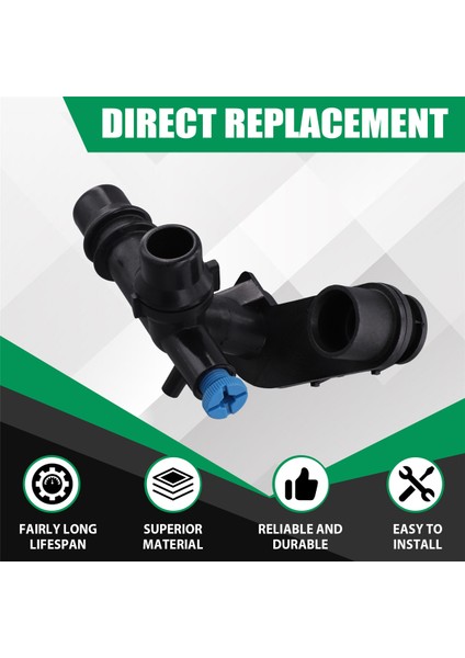 17112248409 Araba Soğutucu Tank Su Hortum Konnektörü Bmw Için Üç Yollu Konektör X3 Z4 2003-2010 (Yurt Dışından) fırsatları