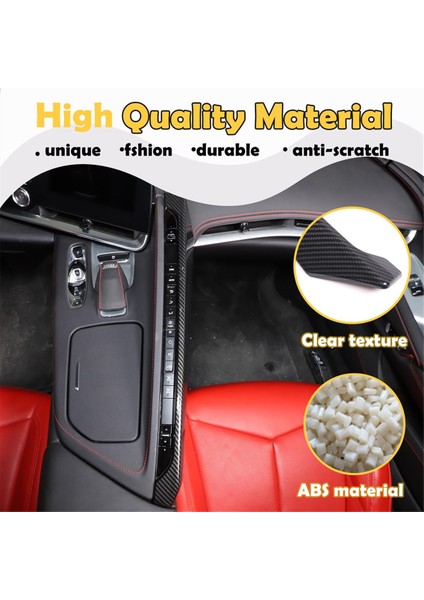 Chevrolet Corvette C8 2020-2023 Otomobil Merkezi Kontrolü Yan Panel Kapak Trim Aksesuarları Abs Karbon Fiber (Yurt Dışından) modelleri