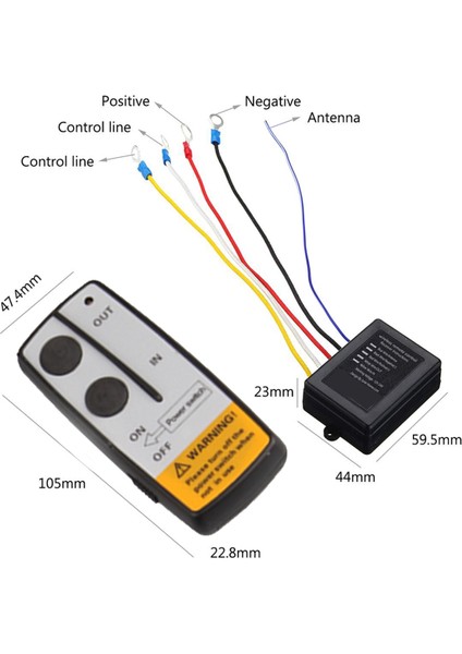 Kamyon Atv Alıcı Modülü Verici Elektrik Anahtarı Denetleyicisi Için 12V Evrensel Kablosuz Vinç Elektrikli Uzaktan Kumanda (Yurt Dışından) fırsatları