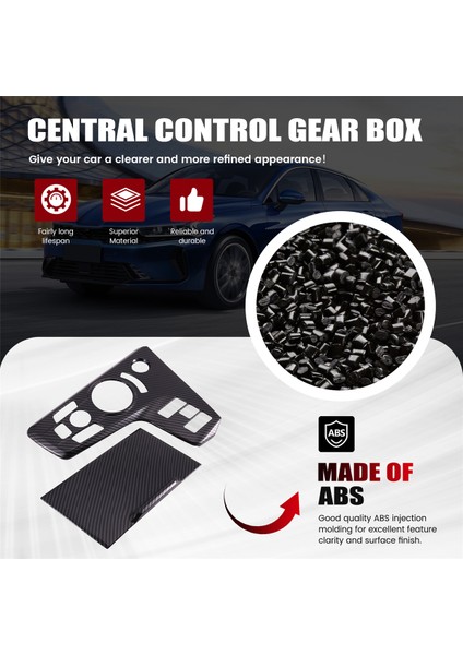 2pcs Karbon Fiber Otomobil Merkezi Konsol Dişli Vites Paneli Kapak Çerçevesi Çıkartma Kıa Sportage Nq5 2022 (Yurt Dışından) fırsatları