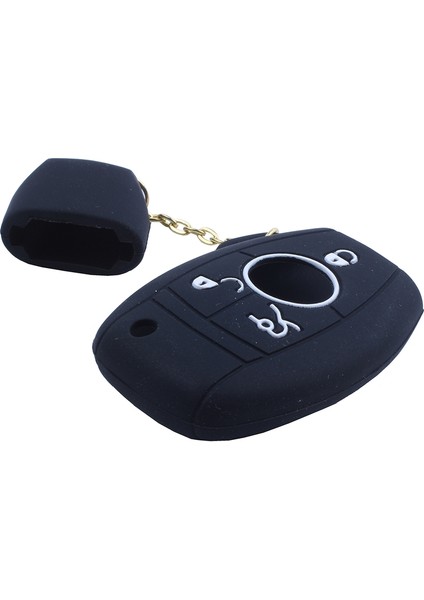 Silikon Kapak Mercedes Için Cilt Ceket Benz Akıllı Key Siyah (Yurt Dışından) modelleri