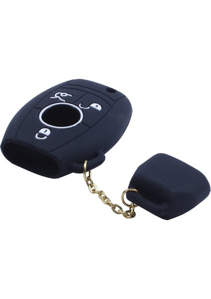 Silikon Kapak Mercedes Için Cilt Ceket Benz Akıllı Key Siyah (Yurt Dışından) fırsatları
