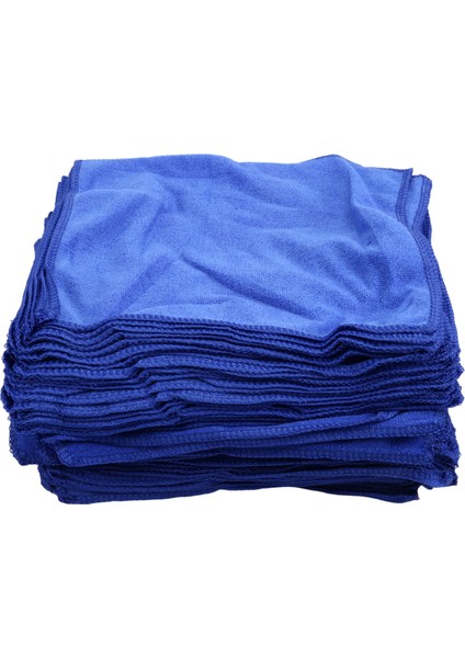 100PCS Emici Mikrofiber Havlu Araba Bakımı Ev Mutfak Yıkama Temiz Yıkama Bezi Havlu Mavi (Yurt Dışından) fiyatları