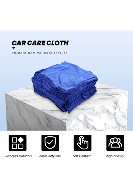 100PCS Emici Mikrofiber Havlu Araba Bakımı Ev Mutfak Yıkama Temiz Yıkama Bezi Havlu Mavi (Yurt Dışından) indirimleri