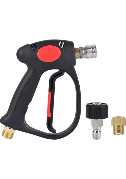 4500PSI&#39;YE Kadar Olan M22 Giriş 14MM ile Basınçlı Yıkama Döner Tabancası - 3/8 Inç Hızlı Bağlantı, Basınçlı Yıkama Köpük Topu ile (Yurt Dışından)