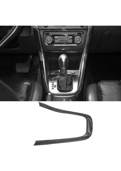 Karbon Fiber Merkez Konsol Dişli Vites U-Tipi Kapak Trim Çerçevesi Golf 6 Mk6 2008-2012 Aksesuarlar (Yurt Dışından) modelleri