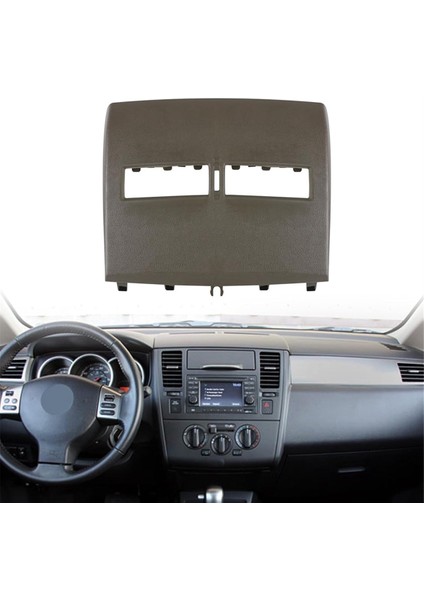 Araba Iç Ön Üst Merkez Çizgi Hava Havalandırma Süslemesi Çember 68414ED50C Nissan Versa 2007-2012 C11 Tiida Gri (Yurt Dışından) modelleri