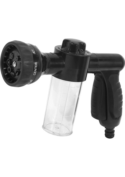 Bahçe Hortum Köpük Mzdi, 8 Mod Ayarlanabilir Köpük Püskürtücü, Araba Yıkayıcı, Su Sabunu Dağıtıcı, Yüksek Basınçlı Hortum Sprey Nozul, Bitki Sulama, Araba Yıkama, Siyah (Yurt Dışından)