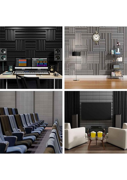 12 Paket Kendinden Yapışkan Ses Geçirmez Köpük Paneller, 12 x 12 x 2 Inç Akustik Köpük, Duvar, Ev, Stüdyo Için (Yurt Dışından) fırsatları