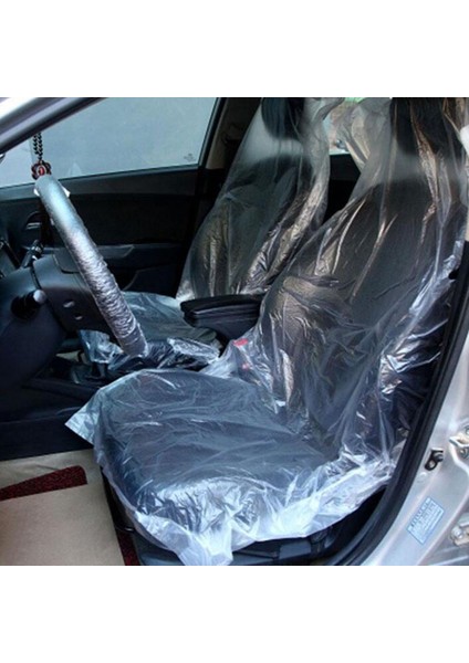 50PCS/SET Otomotiv Plastik Koltuk Aracı Bakımı Güzellik Tek Kullanımlık Otomotiv Araba Koltuk Kapağı Tozu ve Kir (Yurt Dışından) indirimleri