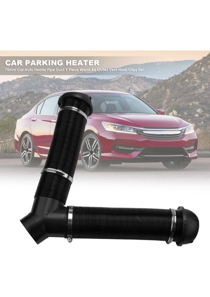 75MM Araba Otomatik Isıtıcı Boru Kanalı Y Parçası Sıcak Hava Çıkışlı Havalandırma Hortumu Klipsleri Park Etme Için Ayarlanmış Webasto Eberspacher (Yurt Dışından) fırsatları