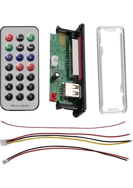 Dc 5V/12V Bluetooth 5.0 Ses Kod Çözücü Ses Modülü USB USB Aux Sd Fm Radyo Kayıpsız Mp3/wma/wav/flac/ape Decoder Kart Modülü, Renk Ekran Ekranı (Siyah) (Yurt Dışından) modelleri