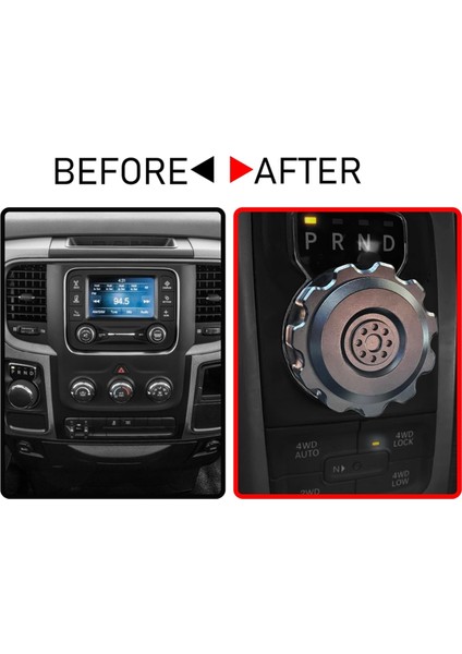 Dodge Ram 1500 2013-2018 Aksesuarlar Için Otomatik Trans Vites Soyağı Düğmesi Vardiya Knob Alüminyum Siyah Yükseltme (Yurt Dışından) fırsatları