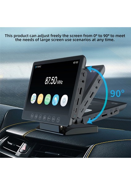 7 Inç Taşınabilir Araba Video Oynatıcı LCD Dokunmatik Ekran Radyo Multimedya Video Oynatıcı Araba Tv Monitörü Tablet Otomatik Aksesuarlar (Yurt Dışından)