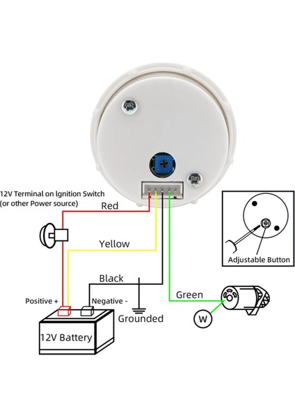 2 Inç 52MM 0-6000 Rpm Takometre Arka Işık Tako Metre 1-20 Silindir Dizel Motor Için Elektrik Takometre Göstergesi (Yurt Dışından) indirimleri