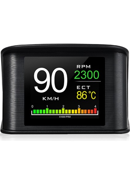 P10 Araba Hud Head Up Display Obd Akıllı Dijital Ölçer Araba Hız Gökimi Sıcaklığı Rpm Kilometre Özel Aşırı Hız Alarmı (Yurt Dışından)