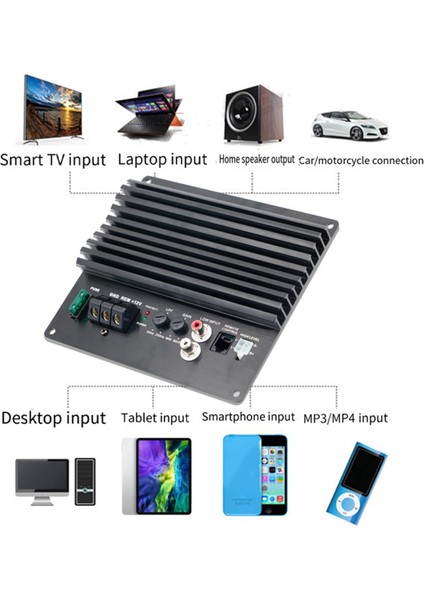 Ldzs Subwoofer Amplifikatör Anakart 12V Yüksek Güçlü Araba Ses Subwoofer Amplifikatör Ev ve Araba Kullanımı Için (Yurt Dışından) fiyatları
