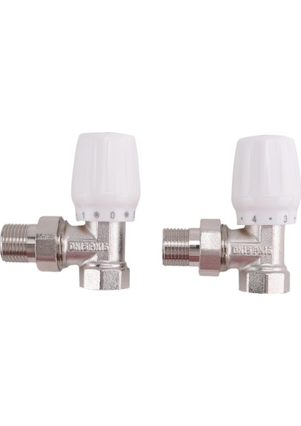 Termostatik Radyatör Valfi 2pcs 15MM x 1/2 Inç Termostatik Açılı Trv Termostatik Radyatör Vanası Ev Ofis (Yurt Dışından) fırsatları