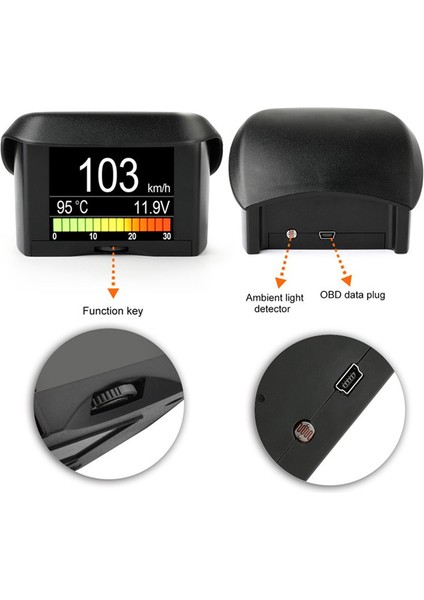 Araba Dijital Hız Götüre A202 Obd2 Araç Bilgisayar Araç Ekran Aleti Obd2 Başlık Ekran Gezi Ekran Hızı (Yurt Dışından) modelleri