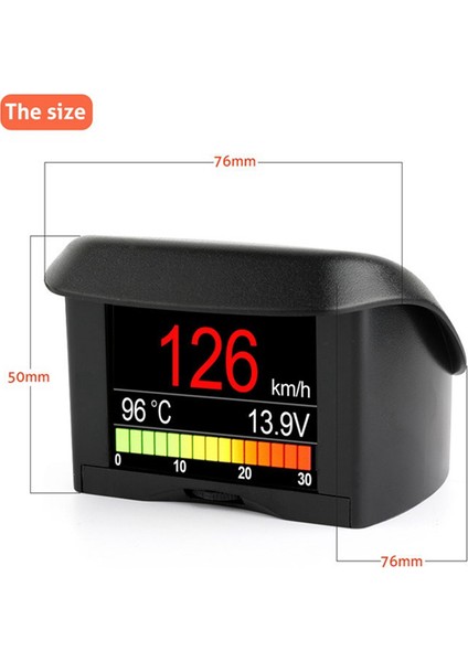 Araba Dijital Hız Götüre A202 Obd2 Araç Bilgisayar Araç Ekran Aleti Obd2 Başlık Ekran Gezi Ekran Hızı (Yurt Dışından) fırsatları