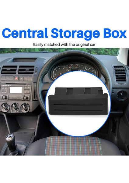 -Polo 9n 2005 - 2010 Için Lhd Siyah Kart Tutucu Yuva Yuvası Para Yuvası Merkezi Depolama Kutusu 6Q1858373 (Yurt Dışından) fırsatları