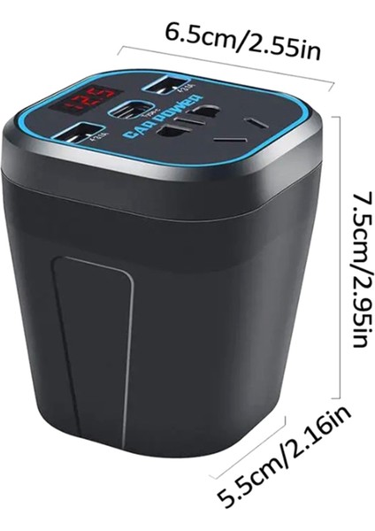 Araba Şarj Cihazı Invertör Güç Inverter 12V 24V Dc Ila 220V Ac Dönüştürücü Araç Adaptör Fiş Soketi (Yurt Dışından) indirimleri