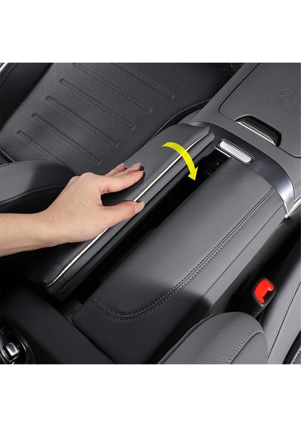 Mercedes Benz Glc C-Serisi W206 C200 X253 GLC300 22-2024, Aracı Merkezi Konsol Komol Box Booster Pad Pu Trım Kapak Kapalı (Yurt Dışından) modelleri