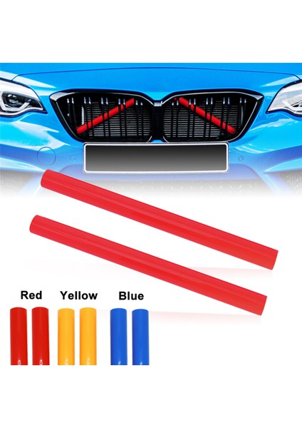 2pcs Araba Ön Izgara E Trim Şeritleri Spor Tarzı Izgara Döşeme Şeritleri Bmw F20 F30 F30 F31 F34 F36 F21 Kırmızı (Yurt Dışından) fiyatları