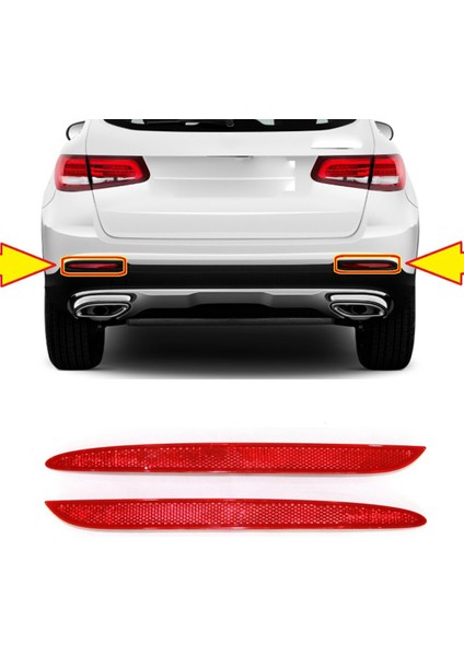 Arka Tampon Reflektör Işık Trim 2178200174 2178200274 Mercedes-Benz W213 E-Serisi E200 E250 E300 E350 E400 E450 (Yurt Dışından) modelleri